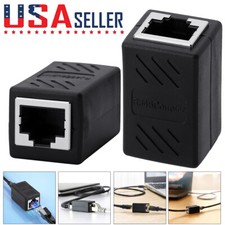 RJ45 Inline Coupler Cat7 Cat6 Cat5e Ethernet Network Cable Extender Connector US