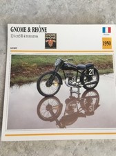 Gnome et Rhône 124 cm3 R4 motocross 1950 Carte moto Collection Atlas France