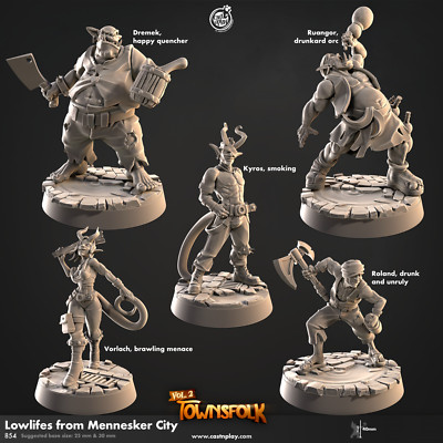 Unbeliebte Tavernengäste Miniatur Set Troublemaker Figur für TTRPG's wie D&D 5e