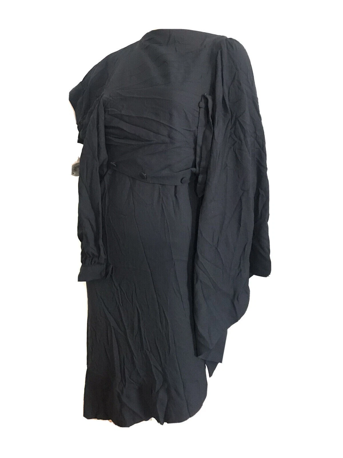 MAISON MARGIELA ABITO ORIZZONTALE MAISON MARTIN MARGIELA H&M MISTO LANA NERA UK 10 US 6 PICCOLO NUOVO CON ETICHETTE