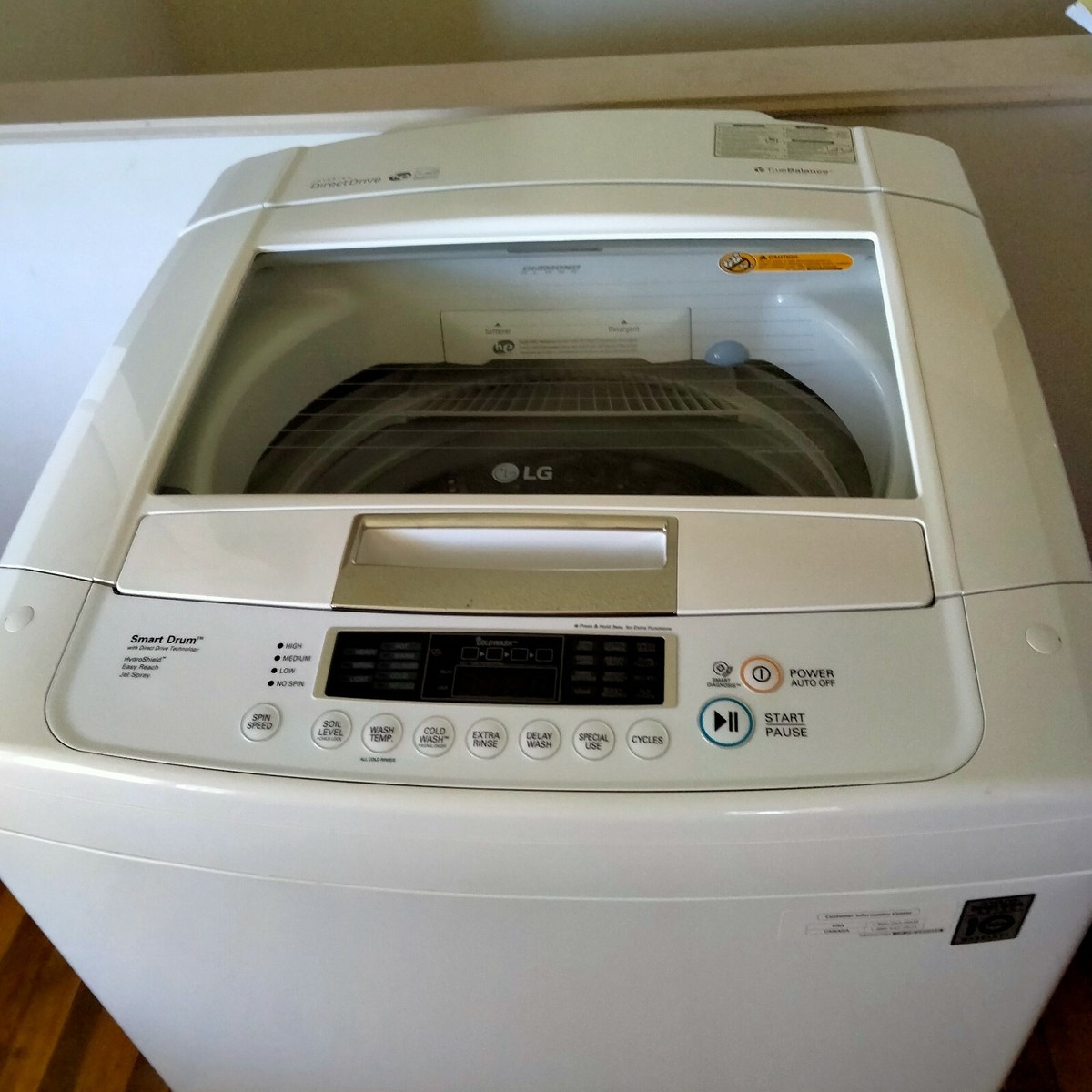 LG WT1101CW Large Top Load Smart Washer With Front Control, 51 OFF