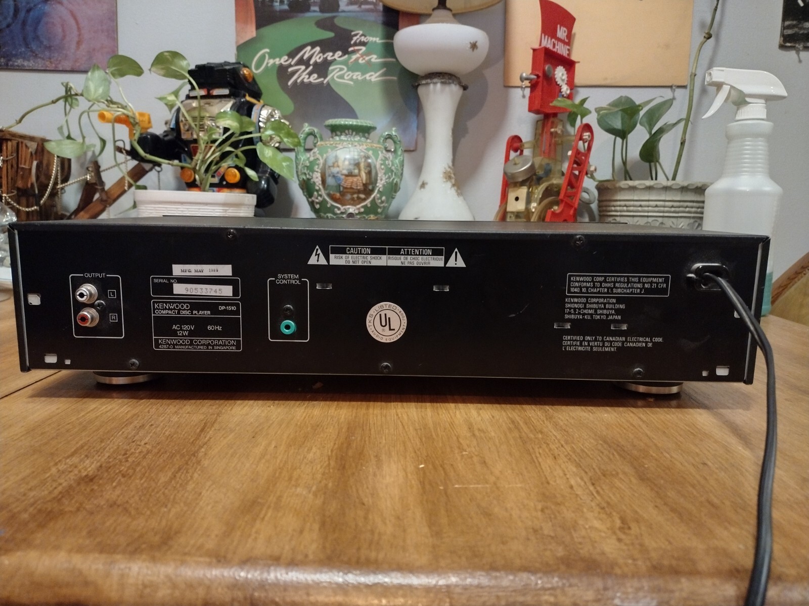 KENWOOD *AUDIOPHILE* DP-1510 CD Compact Disc Player DUAL BURR-BROWN DAC 