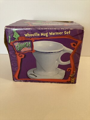 Dr Suess How the Grinch Stole Christmas Whoville Mug Warmer Set