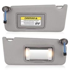 Sun Visor with Light for Honda Accord 2008-2017, Left Driver & Right Passenge...