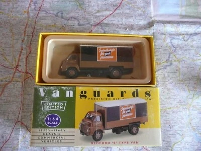 BEDFORD S Type Van Sainsbury's Ancienne VANGUARDS 1/64 en boite - Photo 1/4