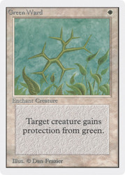 Green Ward Unlimited Edition MTG