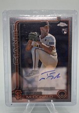 2025 Topps Chrome - Rookie Autographs Trevor McDonald #RA-TMC (AU, RC)