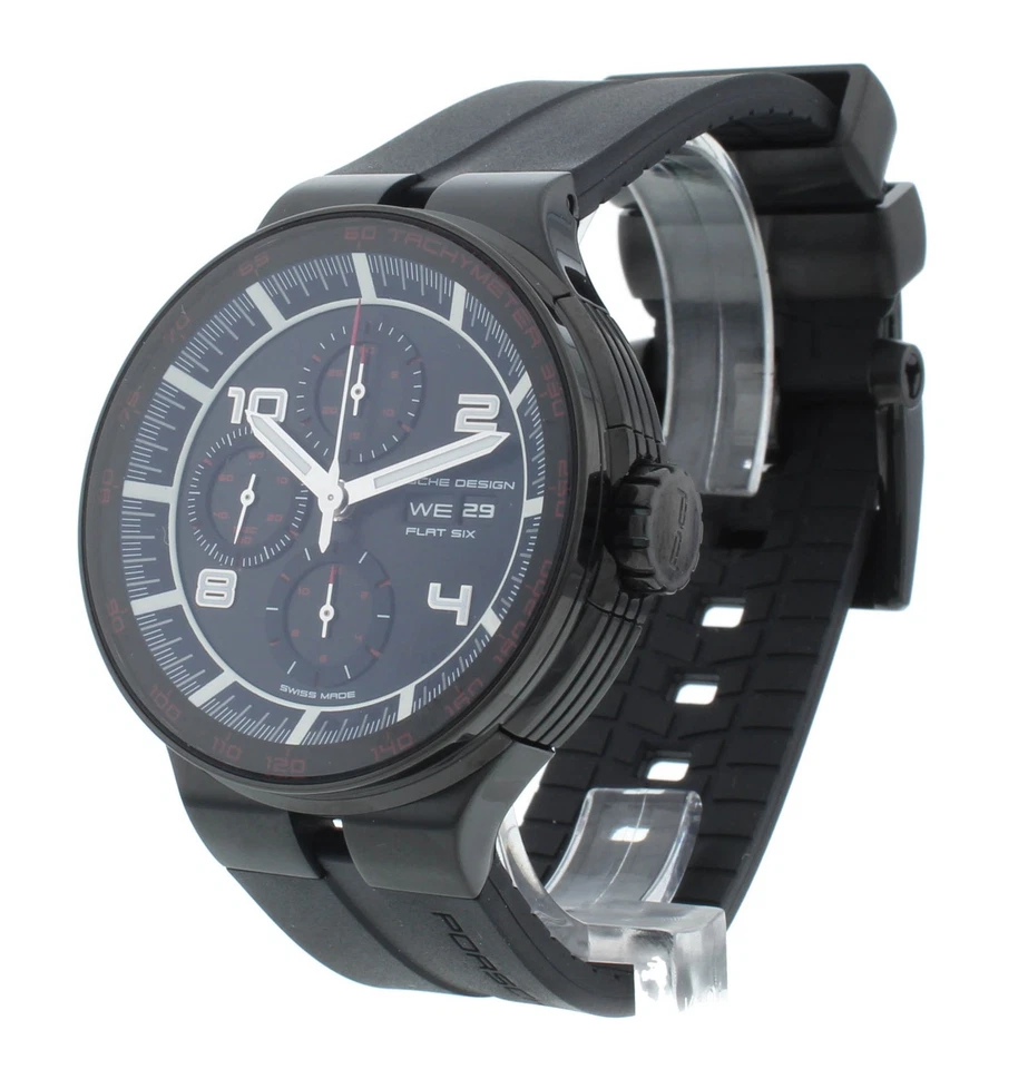 Reloj Hombre Porsche Design Flat Six Cronógrafo 44mm Automático P.636043441254 Foto 3 de 4