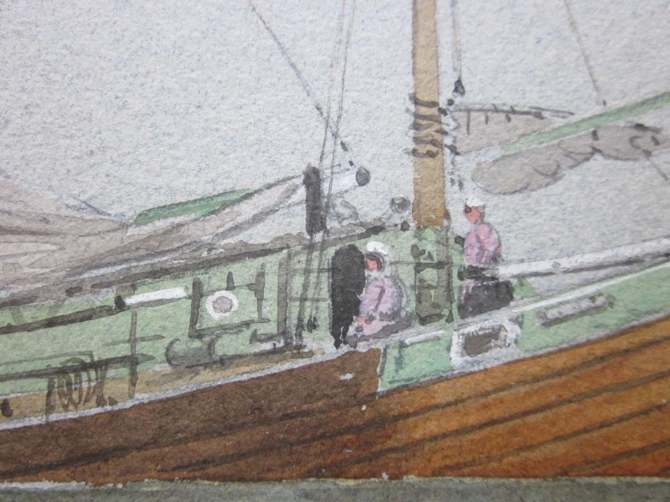 Antique Maritime Painting c.1876, George Stanfield Walters - image 4 of 4