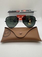 Ray-Ban RB3025 Aviator Large Metal Black Sunglasses 58mm 14mm 135mm