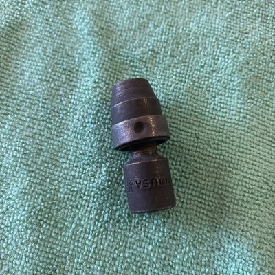 Snap-On 3/8  Drive Shallow Standard 7/16  6 Point Swivel Impact Socket IMBF14D