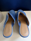 Women's Espadrille Wedge Slip-On Mule Sandals Blue Faux Suede US 9 — photo 5