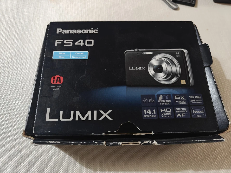 Panasonic Digital Camera Lumix DMC-FS40 14.1MP Blue Tested, photo 2 of 5