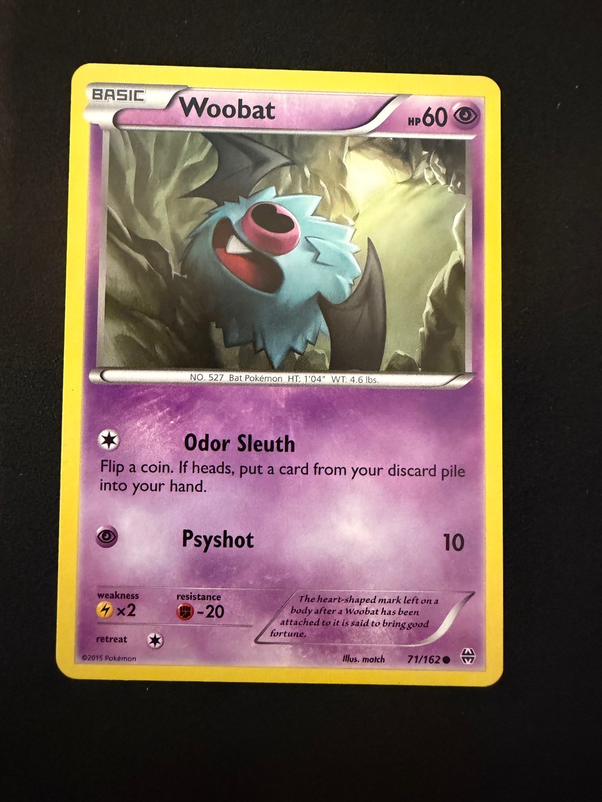 Woobat 71/162 Common BREAKthrough Pokemon Near Mint