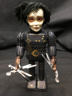 Rare EDWARD SCISSORHANDS Walking Wind Up Toy 1998 Medi Toy w/ Key Japan