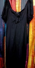 Ladies Black Gypsy Milkmaid Maxi Long Dress 18