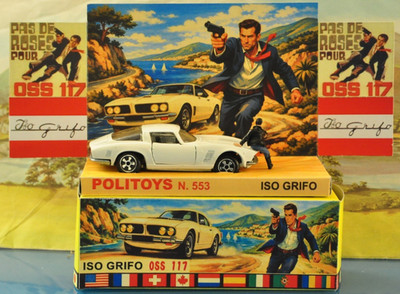 Politoys with Culfi Toys ISO GRIFO  ''Pas de Roses pour OSS117° John Gavin Hommag
