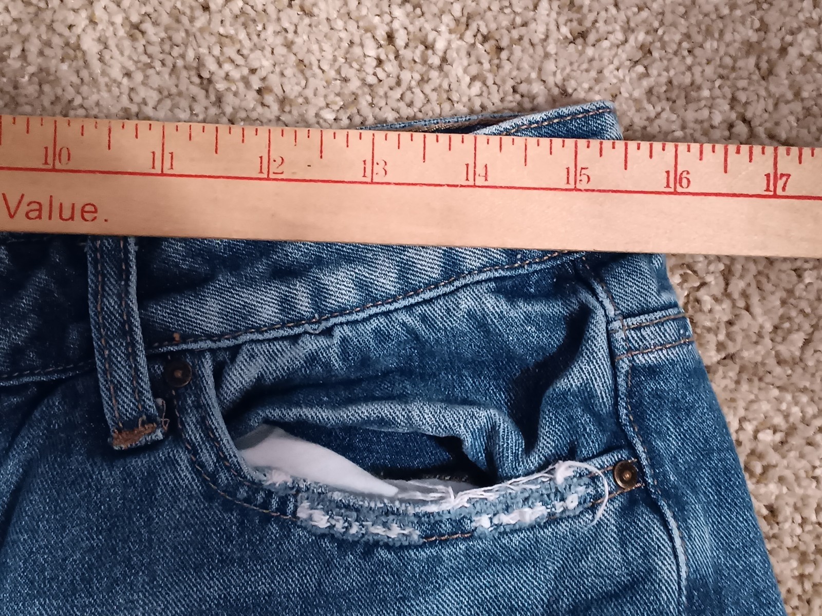 Mica LA Distressed Patchwork Cropped Tapered Jean… - image 10