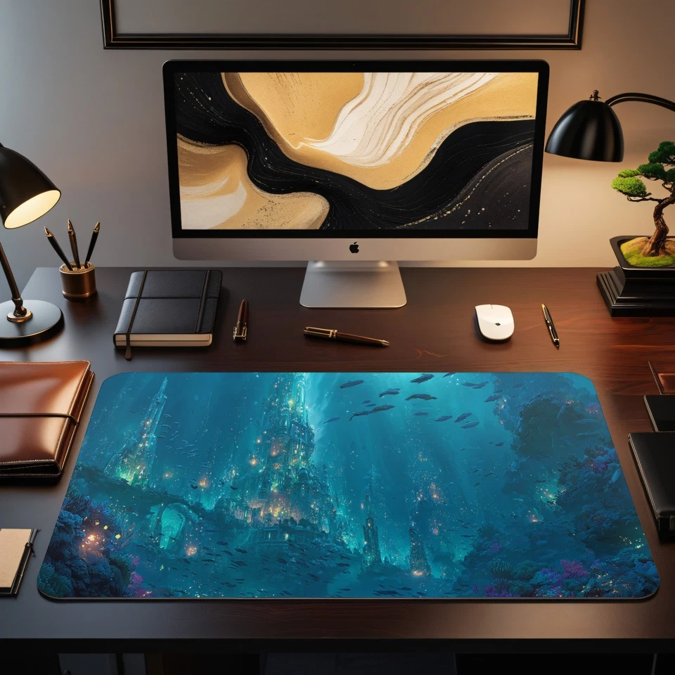 部落 Merfolk 主题游戏垫 – 卡哇伊动漫风格游戏垫适用于万智牌/TCG — 第 2/4 张图片