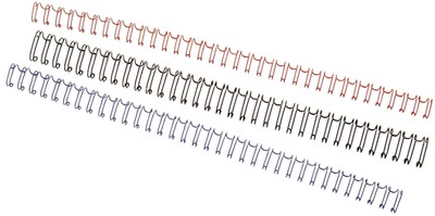 GBC Drahtbinderücken WireBind, A4, 21 Ringe, 8 mm, weiß