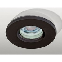 1X50W/Gu10 Downlight-Einbaustrahler IP65, Schwarz, Modern