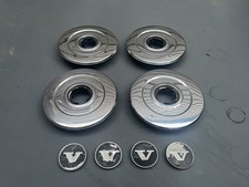 4 Used 1974-1985 Volvo 240 740 Chrome Hubcaps Part No. 1272643 1272790