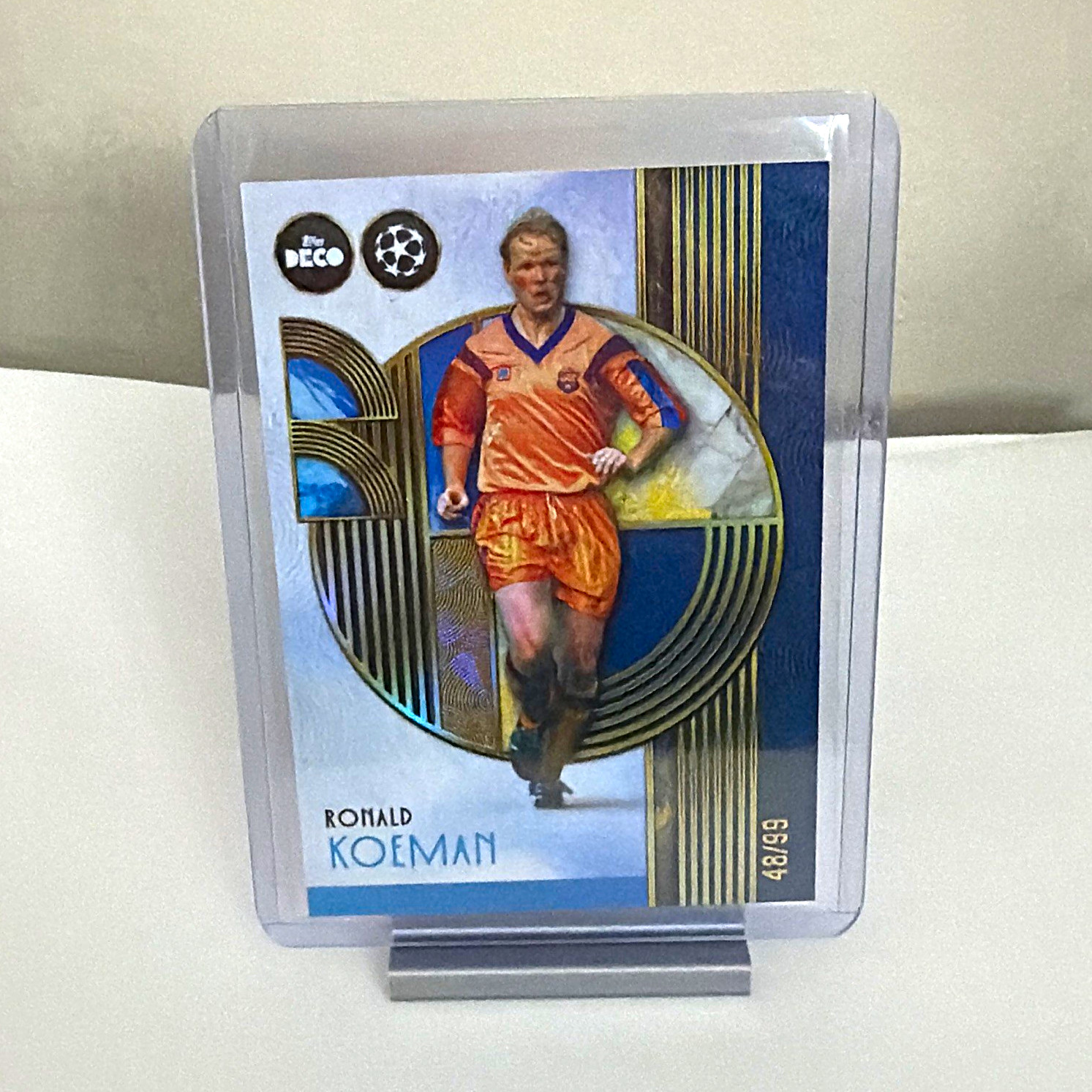 Topps Deco UEFA Champions League Ronald Koeman FC Barcelona Legends 48/99