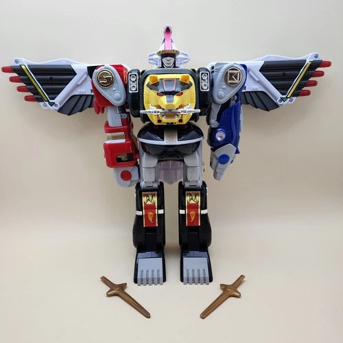 POWER RANGERS MMPR Movie (Vtg 1995) NINJA MEGAZORD & FALCONZORD [100% COMPLETE]