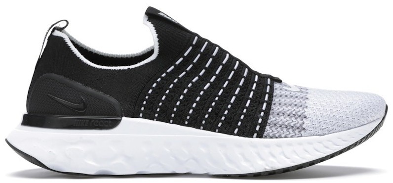 Nike React Phantom Run Flyknit 2 Black White for Sale