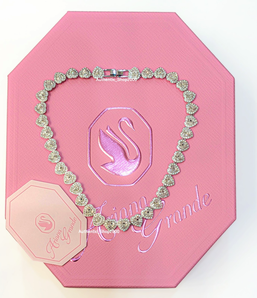 スワロフスキー＆Ariana Grandeコラボハート型ネックレス⚠️新品箱付き New in Gift Box 100% Authentic Ariana Grande x SWAROVSKI Tennis