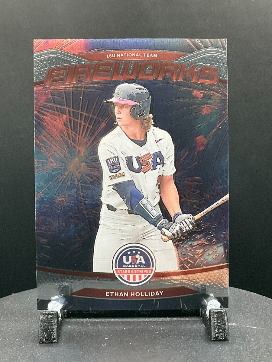 2026 Panini Stars & Stripes Prizm FIREWORKS ? #20 ETHAN HOLLIDAY 