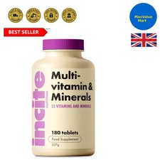Multivitamin and Minerals | 180  Tablets | 26 Key Vitamins and Minerals fo