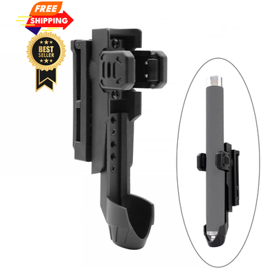 #ad Expandable Baton Holster 360 Degree Duty Belt Flashlight Holder Black $19.94