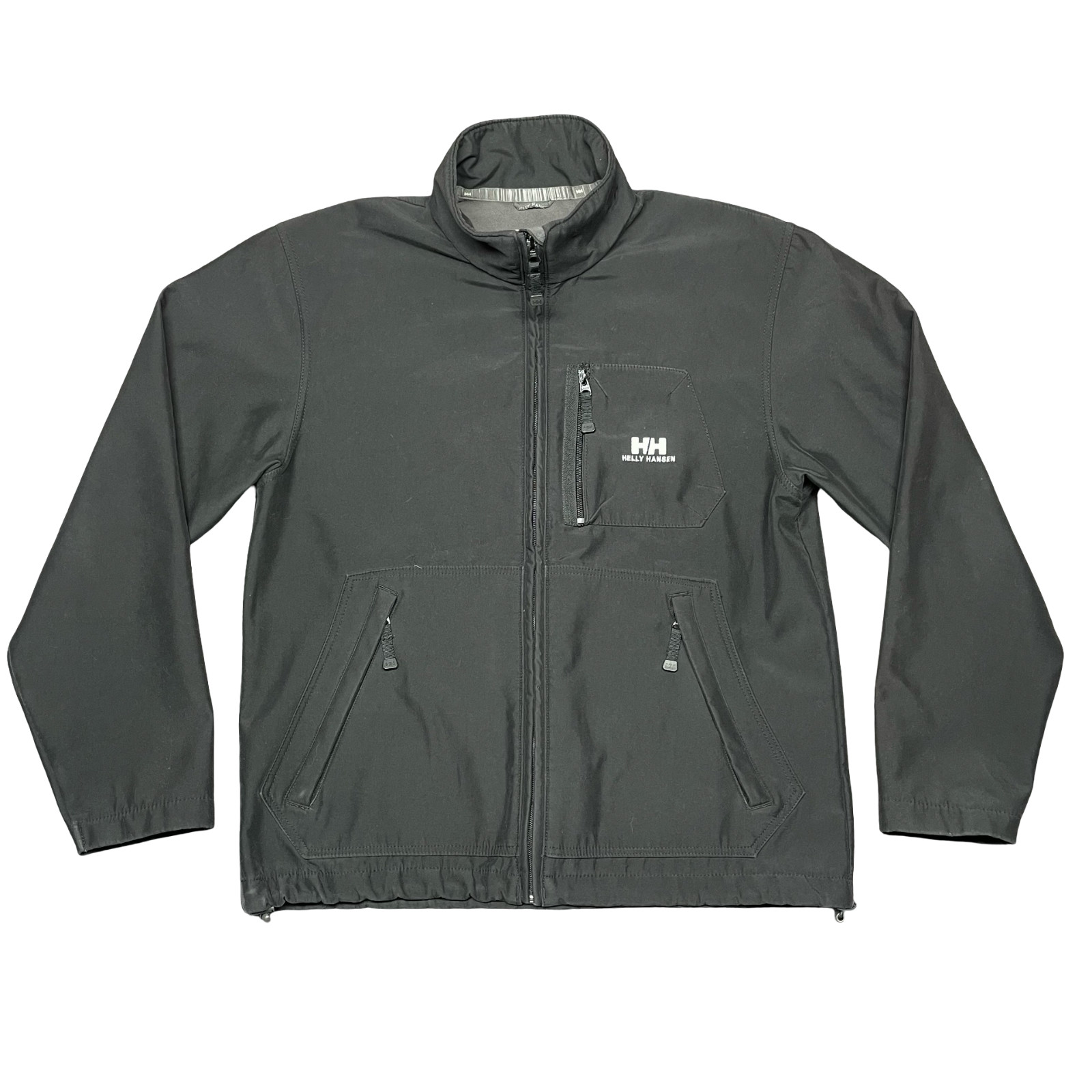Size Mediu Black Full Zip Mock Neck