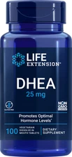 Life Extension DHEA 25 mg, 100 dissolve-in-mouth tablets