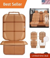 Universal Fit Waterproof Car Seat Protector with Thick Padding Storage Pocket