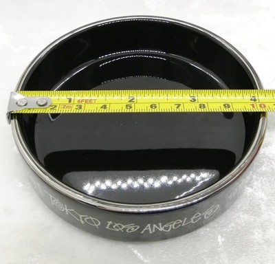 Stussy Ceramic Ashtray Black NYC London Tokyo LA Gold Rim Used | eBay