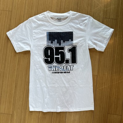 95.1 THE BEAT T-Shirt Hip-Hop Rap R&B Radio Station Size Small Meridian MS