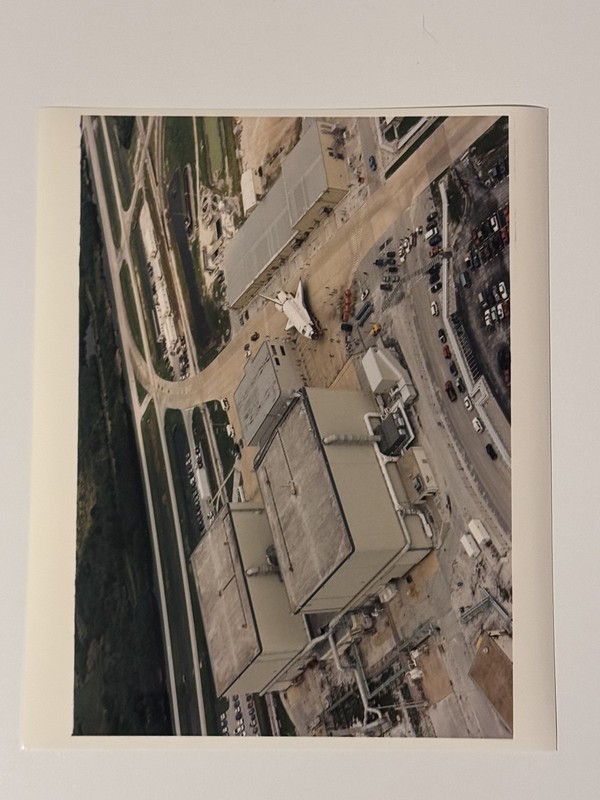 NASA STS-79 Atlantis From Atop VAB During Rollout Prep Press Photo