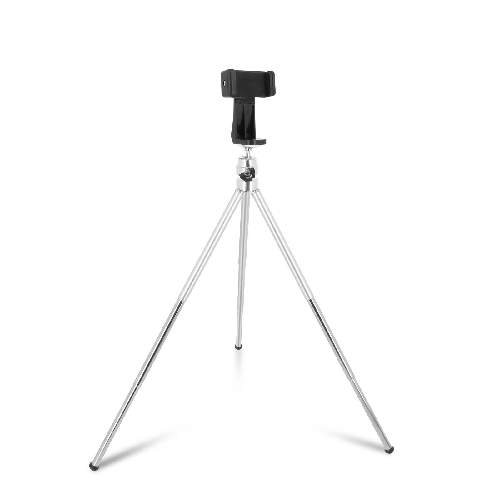 Trépied smartphone argenté LinQ de haute précision à rotule 360 degrés