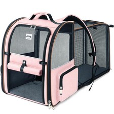 Large Cat Backpack Carrier Expandable Foldable Pet Carrier Backpack for Small...