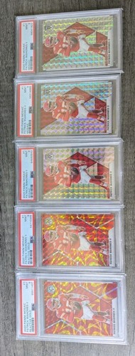 Patrick Mahomes FIRST YEAR NFL MOSAIC REFRACTOR 20 CARD PSA 9 SLAB LOT! 💎✨💯
