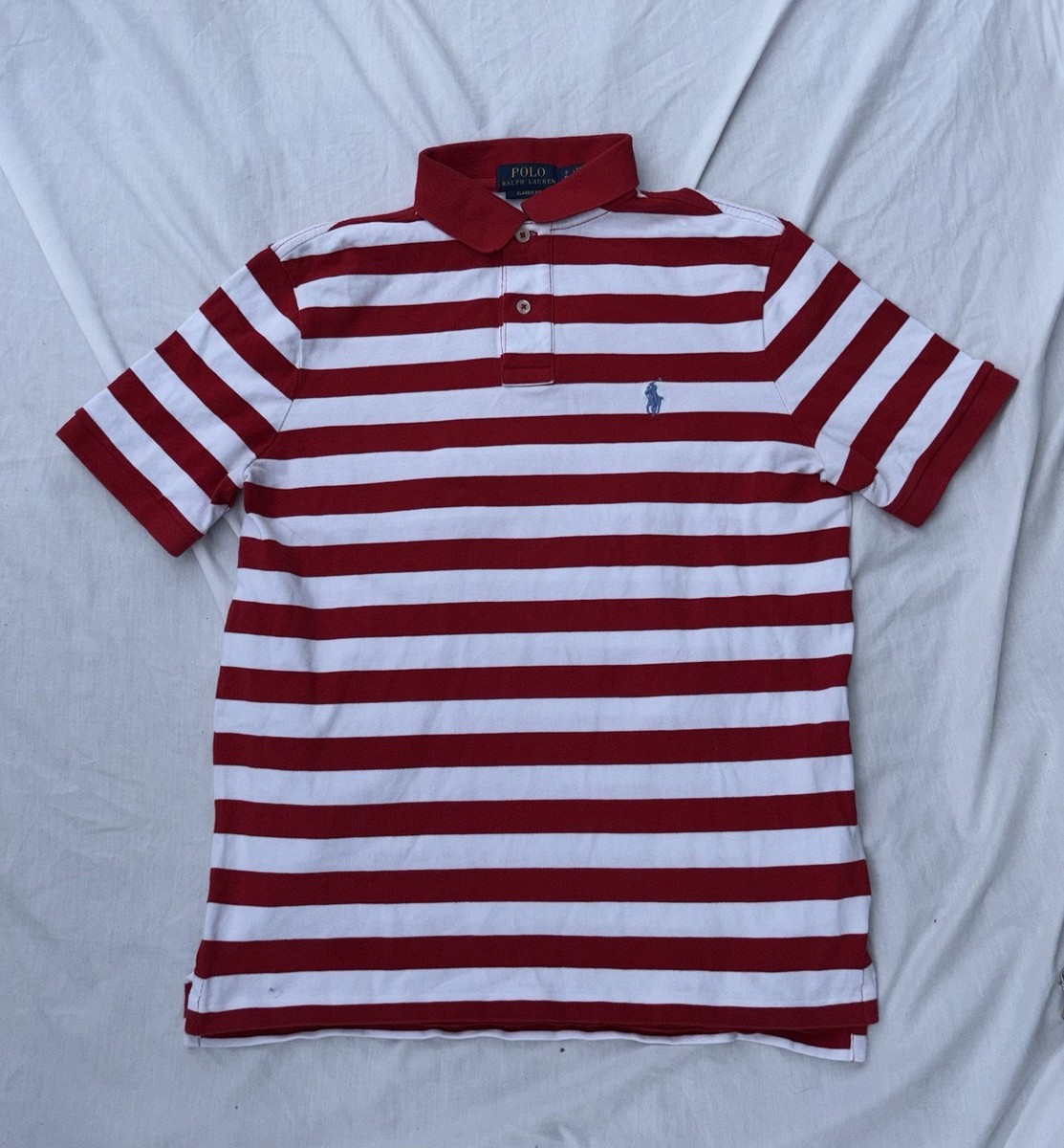 Polo Ralph Lauren Y2K Striped Men's SZ.S Short Sleeve Polo Shirt