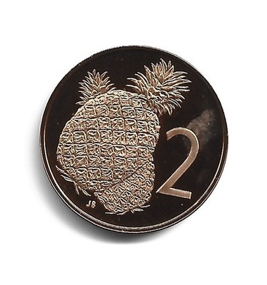 World Coins - Cook Islands 2 Cents 1972 Proof Coin KM# 2