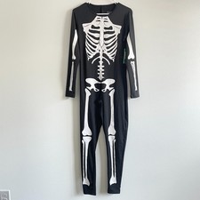 Tipsy Elves Skeleton Bodysuit Mens XL Halloween Costume Black One Piece New