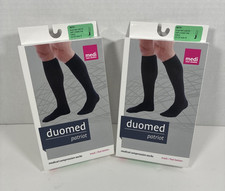2 Pr Black Compression Socks Medi Duomed Patr...
