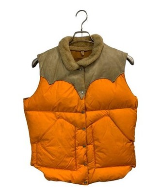 Rocky Mountain FeatherBed Down vest Beige x Orange | eBay