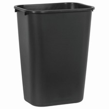 Rubbermaid Commercial Wastebasket Trash Container 41QT/10.25 GAL Plastic Blac...