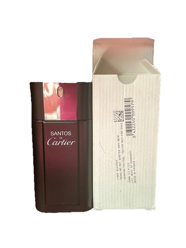 Cartier Santos De Cartier EDT Men 3.3 oz 100ml Batch 3ABC TESTER HTF