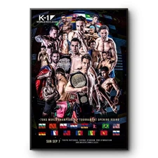 K-1 World Max 2025 Tokyo Tournament Poster Print Kickboxing Wall Art